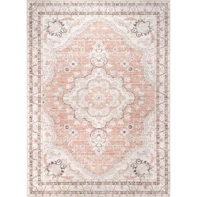 NuLOOM Tracie Machine Washable Floral Medallion Area Rug 15 NuLOOM Tracie Machine Washable Floral Medallion Area Rug - Image 15