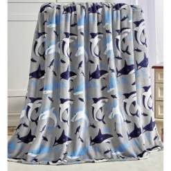 Extra Cozy And Comfy Microplush Throw Blanket (50" X 60") Shark