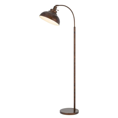 61" Adjustable Height Metal Floor Lamp Rust - Cal Lighting 1 61" Adjustable Height Metal Floor Lamp Rust - Cal Lighting