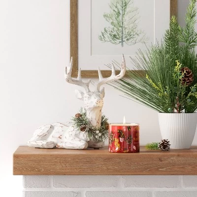 10.25" Sitting Reindeer Animal Figurine - Wondershop™ White 1 10.25" Sitting Reindeer Animal Figurine - Wondershop™ White