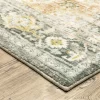 2'x8' Runner Salina Vintage Medallion Area Rug Gray/Gold - Captiv8e Designs