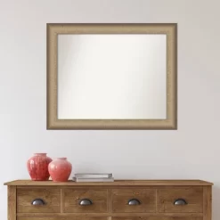 33" X 27" Non-Beveled Elegant Brushed Bronze Wall Mirror - Amanti Art -Home Decoration Store GUEST c193f968 f539 44a1 ba15 022d39c495b3