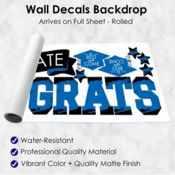 Big Dot Of Happiness Blue Graduation Party Photo Backdrop - Wall Decals -Home Decoration Store GUEST c19fbf69 1fc3 4338 afd3 a292157bf9a1