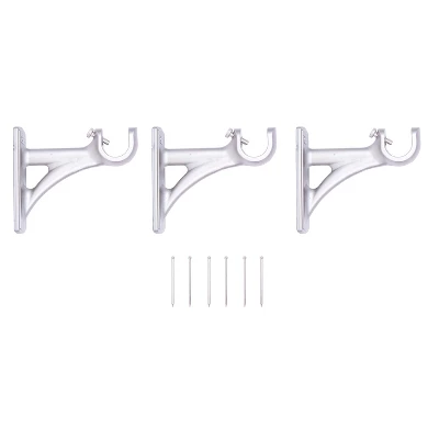 Kenney Fast Fit Easy Install Jayden 3/4" Decorative Window Curtain Rod, 42-120", Brushed Nickel 1 Kenney Fast Fit Easy Install Jayden 3/4" Decorative Window Curtain Rod, 42-120", Brushed Nickel