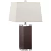 (Set Of 2) 27" Deco Leather Table Lamp Brown (Includes CFL Light Bulb) - Safavieh