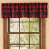 Park Designs Buffalo Check Bear Lined Valance - 60''L - Red