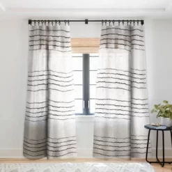 Holli Zollinger LINEN STRIPE RUSTIC Single Panel Sheer Window Curtain - Deny Designs -Home Decoration Store GUEST c42c5beb ef09 4abd 8d02 2abdc0bc0b3b