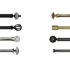 Linen Avenue Clear Acrylic Single And Double Window Curtain Rod Set -Home Decoration Store GUEST c4b78eac 9320 4f0a a63a 03a7c0adbf46 1