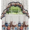 GoodGram Adorable Puppies & Kittens Kitchen Curtain Tier & Swag Set