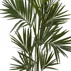 84" Artificial Kentia Palm Tree In Pot Black - Nearly Natural