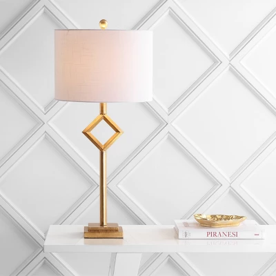 30.75" Metal/Resin Juno Table Lamp (Includes LED Light Bulb) Gold - JONATHAN Y 1 30.75" Metal/Resin Juno Table Lamp (Includes LED Light Bulb) Gold - JONATHAN Y