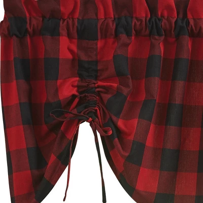 Park Designs Buffalo Check Lined Farmhouse Valance 60" 2 Park Designs Buffalo Check Lined Farmhouse Valance 60" - Image 2