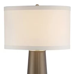 Possini Euro Design Karen Modern Table Lamp 36" Tall Dark Gold Glass Off White Fabric Drum Shade For Bedroom Living Room Bedside Nightstand Office 9 Possini Euro Design Karen Modern Table Lamp 36" Tall Dark Gold Glass Off White Fabric Drum Shade For Bedroom Living Room Bedside Nightstand Office -Home Decoration Store GUEST c6748c4a c890 438e 979f 021b596a0701