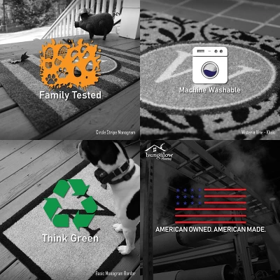 2'x3' ColorStar Sketch Plaid Door Mat Khaki - Bungalow Flooring 6 2'x3' ColorStar Sketch Plaid Door Mat Khaki - Bungalow Flooring - Image 6