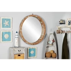 Vintage Wall Mirror Brown - Olivia & May