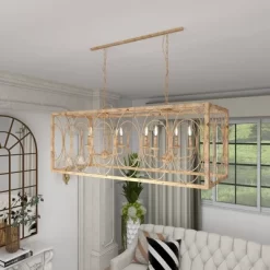 Vintage Metal Chandelier Gold - Olivia & May -Home Decoration Store GUEST c7fdbdbb 751f 4255 887d 1afc85757c9e