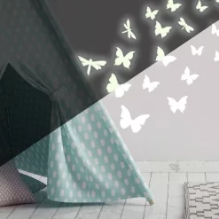 Butterflies And Dragonflies Glow In The Dark Wall Decal White - RoomMates -Home Decoration Store GUEST c87cadcd bfd3 485b 89a9 6669c87c16ff