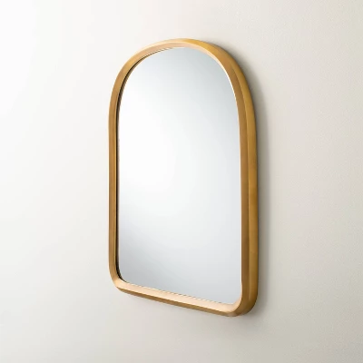 Arched Metal Frame Mirror Brass Finish - Hearth & Hand™ With Magnolia 2 Arched Metal Frame Mirror Brass Finish - Hearth & Hand™ With Magnolia - Image 2