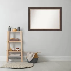 41" X 29" Non-Beveled Lined Bathroom Wall Mirror Bronze - Amanti Art -Home Decoration Store GUEST ca5d0247 2f8c 4e3c a897 a5e4a86d9b75
