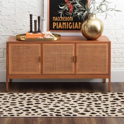 Daffodil Leopard Print Woven Rug - Threshold™ 6 Daffodil Leopard Print Woven Rug - Threshold™ - Image 6