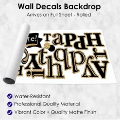 Big Dot Of Happiness Adult 80th Birthday - Gold - Peel And Stick Birthday Party Decoration - Wall Decals Backdrop -Home Decoration Store GUEST caa4928a a0a0 4496 ac04 a0808ec9cf81