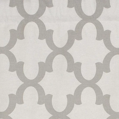 Ogee Style All Season Regal 3" Rod Pocket Valance 50" X 17" Gray By RLF Home 2 Ogee Style All Season Regal 3" Rod Pocket Valance 50" X 17" Gray By RLF Home - Image 2