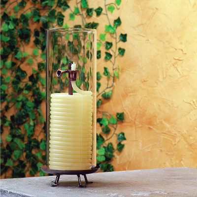 Candle By The Hour 80-Hour Candle With Glass Cylinder, Eco-friendly Natural Beeswax With Cotton Wick 1 Candle By The Hour 80-Hour Candle With Glass Cylinder, Eco-friendly Natural Beeswax With Cotton Wick