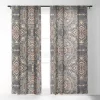 Pimlada Phuapradit Kaasni Gray Single Panel Sheer Window Curtain - Deny Designs