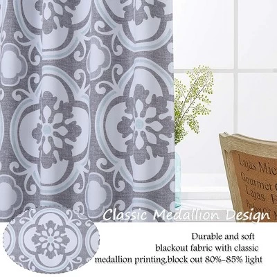 Trinity Medallion Design Floral Printed Kitchen Curtains 5 Trinity Medallion Design Floral Printed Kitchen Curtains - Image 5