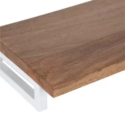 24" X 3" Lankford Wood Shelf Natural/White - Kate & Laurel All Things Decor -Home Decoration Store GUEST ce12f386 9aa3 4cbd aec9 e149d9813fd1