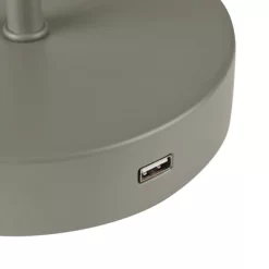 18" Dakota Table Lamp With USB Port Sage Green - Globe Electric -Home Decoration Store GUEST cf3fc2f6 b966 44f2 bac6 3f5593644dd9