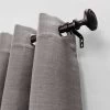 72"-144" Decorative Drapery Curtain Rod With Knob Finials Oil Rubbed Bronze - Lumi Home Furnishings