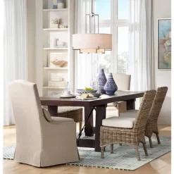 Possini Euro Design Concentric Brushed Nickel Pendant Chandelier 25" Wide Modern White Fabric Drum 4-Light For Dining Room House Foyer Kitchen Island -Home Decoration Store GUEST cfb34f1d ed44 4f0c ad92 63377917fa5e