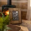 4x6 Inch Rustic Patched Picture Frame Wood, MDF & Glass By Foreside Home & Garden