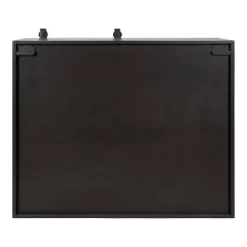 24" X 7.25" X 20" Samuels Decorative Metal Wall Cabinet Charcoal/Rustic Brown - Kate & Laurel All Things Decor -Home Decoration Store GUEST d09c46d1 a2e3 4807 a994 cbde22e4181f