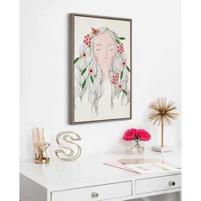 23" X 33" Sylvie Mother Nature Framed Canvas Wall Art By Stacie Bloomfield Natural - Kate And Laurel 4 23" X 33" Sylvie Mother Nature Framed Canvas Wall Art By Stacie Bloomfield Natural - Kate And Laurel - Image 4