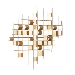 Contemporary Abstract Wall Decor Gold - CosmoLiving By Cosmopolitan -Home Decoration Store GUEST d26eb124 5e6c 4285 94f8 f92dc4167197