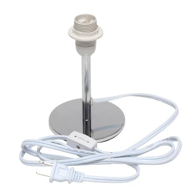 Mini Table Lamp With Angled Fabric Shade White - Simple Designs 5 Mini Table Lamp With Angled Fabric Shade White - Simple Designs - Image 5