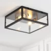 12" LED 2-Light Iron/Glass Pendant Oil Rubbed Bronze/Brass - JONATHAN Y