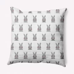 16"x16" Bunny Fluffle Easter Square Throw Pillow - E By Design -Home Decoration Store GUEST d3d0a7a6 e53c 4c0e 813e ef3ae43c5976