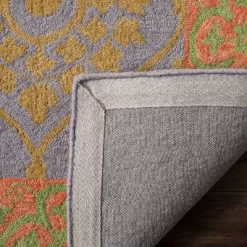 2'x3' Leaf Hooked Accent Rug Orange/Silver - Safavieh 5 2'x3' Leaf Hooked Accent Rug Orange/Silver - Safavieh -Home Decoration Store GUEST d48a0d9e f9bc 4fde 8e0c fbe74e88c9ab