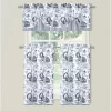 Kate Aurora Rooster Toile Complete 3 Pc Café Kitchen Curtain Tier And Valance Set