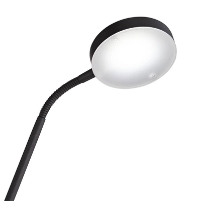 360 Lighting Taylor Modern Torchiere Floor Lamp With Side Light 72" Tall Satin Black LED Adjustable For Living Room Reading Bedroom Office House Home 5 360 Lighting Taylor Modern Torchiere Floor Lamp With Side Light 72" Tall Satin Black LED Adjustable For Living Room Reading Bedroom Office House Home - Image 5