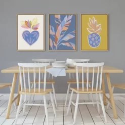 18" X 24" Sylvie Tropical Love Framed Canvas Wall Art By Kasey Free Natural - Kate And Laurel -Home Decoration Store GUEST d54d8cd3 828f 4593 bb98 6e43968c4fc7