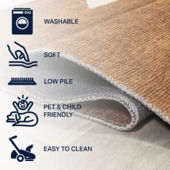 Chayton Minimalist Geometric Machine-Washable Area Rug - JONATHAN Y -Home Decoration Store GUEST d6ea0833 d21c 4300 a98f de0e9e96482a