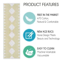 SussexHome Diamond Design Cotton Anti-Slip Stair Treads, 9” X 28“ 9 SussexHome Diamond Design Cotton Anti-Slip Stair Treads, 9” X 28“ -Home Decoration Store GUEST d6fc3c2f 60d6 4d8f 8e31 da68c5710e8c