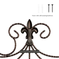 Medallion Metal Wall Art- 14.25 Inch Square Open Edge Metal Home Décor, Hand Crafted With Distressed Finish- Mounting Screws Included By Lavish Home -Home Decoration Store GUEST d820ad8b 94cb 4f53 bbfe 17e7d4fde74a