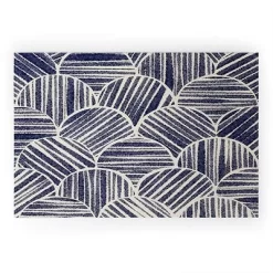 Alisa Galitsyna Navy Blue Striped Pattern Welcome Mat - Society6 -Home Decoration Store GUEST d868c921 b238 4bfc be8b 78bad8b65150
