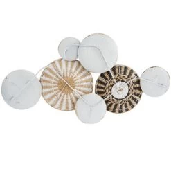 Dried Plant Plate Handmade Woven Wall Decor With Intricate Patterns Gold - The Novogratz -Home Decoration Store GUEST d87cee0e 1d8b 4ac2 82ef 63f02ac3a477