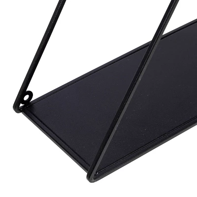 Honey-Can-Do Triangle Metal Wall Shelf Black 5 Honey-Can-Do Triangle Metal Wall Shelf Black - Image 5